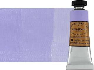 Charvin Extra Fine Oil Paint, Amethyst Parma 20 mL - Triple-Milled, Rich Texture, Poppy Oil-Based, Light-Fast, Handmade, Archival Quality