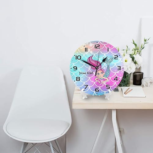Vista 65 de Reloj de pared de llama de béisbol personalizado para habitación de niños, reloj de pared personalizado con nombre de niño, regalo de cumpleaños
