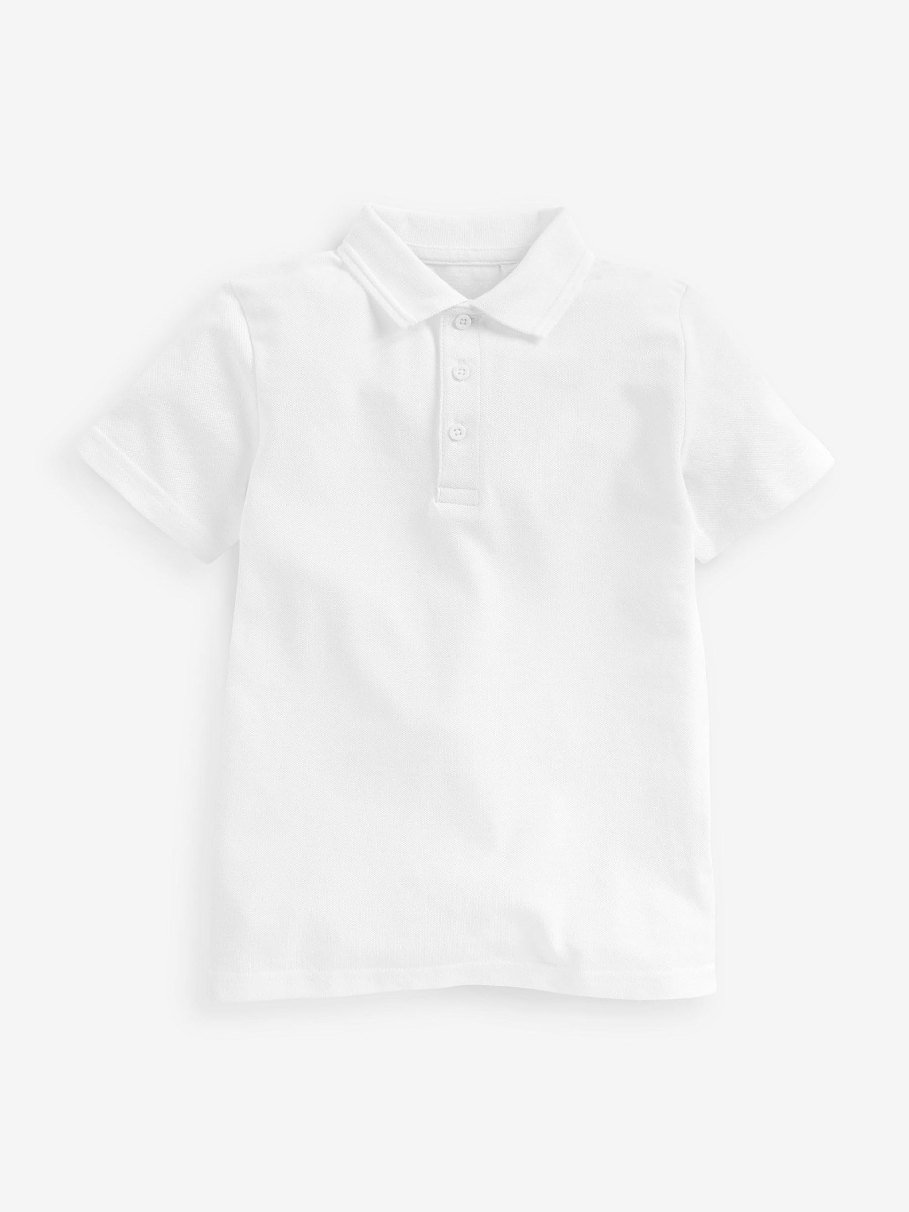 NEXT Niños Pack de 5 Polos Escolares de Manga Corta 100% algodón