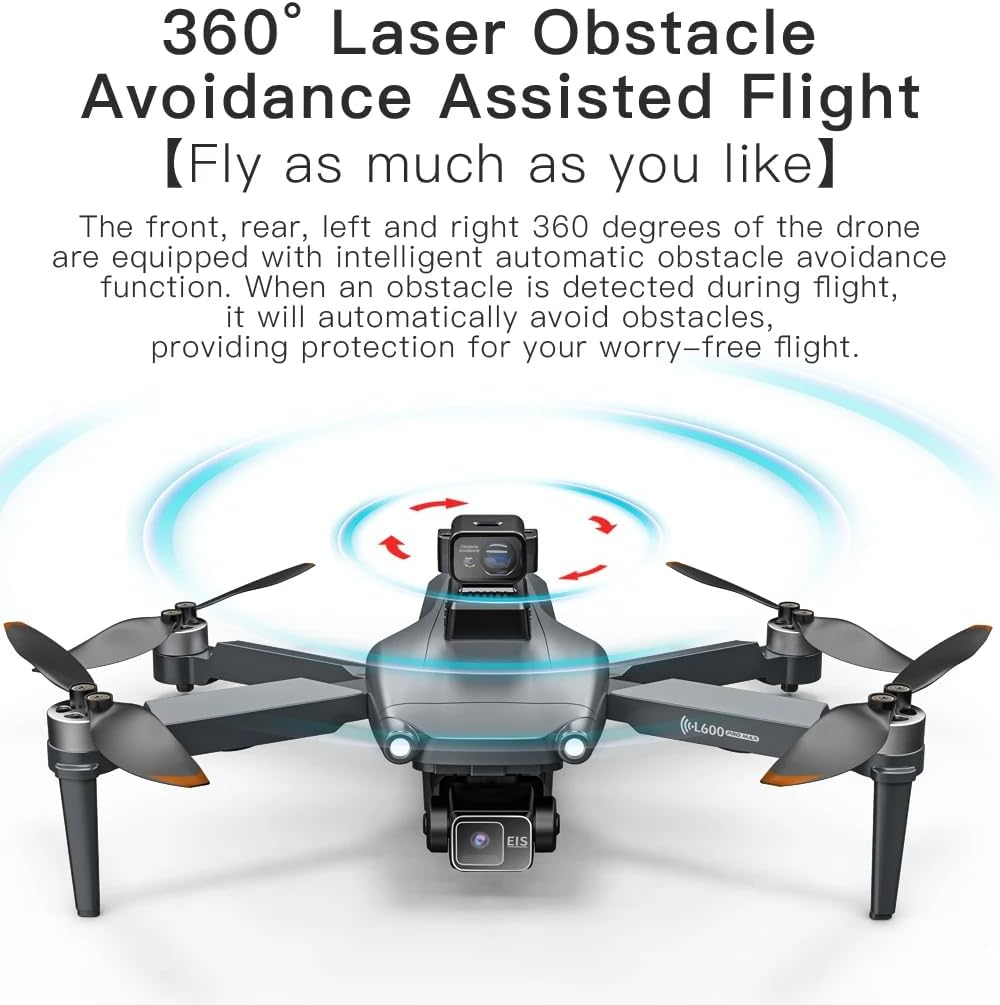 L600 Pro MAX Drone with 360 Degree Obstacle Avoidance