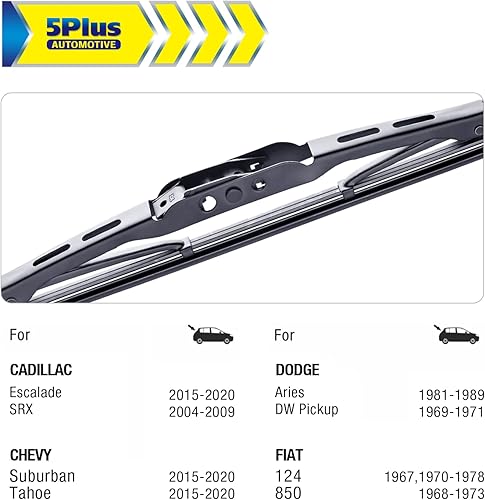Vista 107 de 5 PLUS® - Limpiaparabrisas trasero de 25.5 cm, repuesto filtro genérico