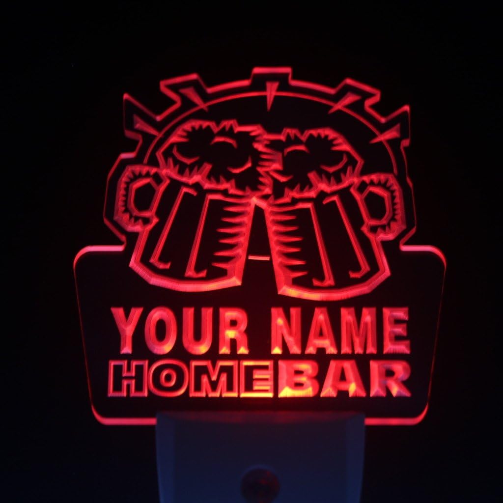 ADVPRO wsq-tm Name Personalized Custom Family Home Brew Mug Cheers Bar Beer Day/Night Sensor LED Sign