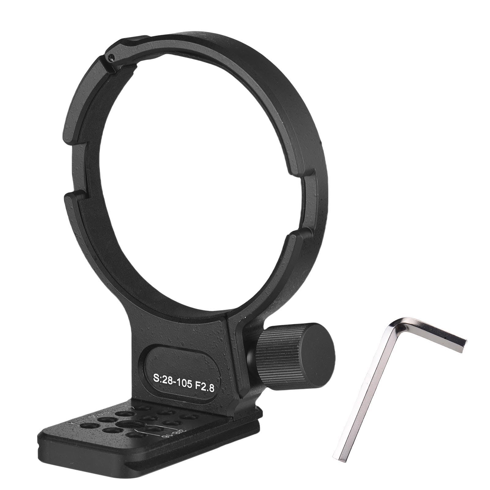 Soporte de trípode con marco de metal para S: 28-105 mm F2.8 DG DN ART, estabilidad mejorada en trípode para fotógrafos de viajes, negro