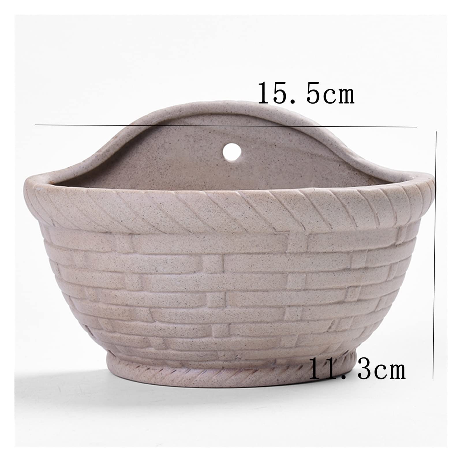 HASMI Jardiniere Balcon Jardinière de Mur de Planter en céramique rectangulaire MONTAILLE Succulent PLANTEURS DE PLANIFRE D'INTÉRIEUR ET PLANIFTE DE TALLERTOP Pot Suspendu Plante Interieur