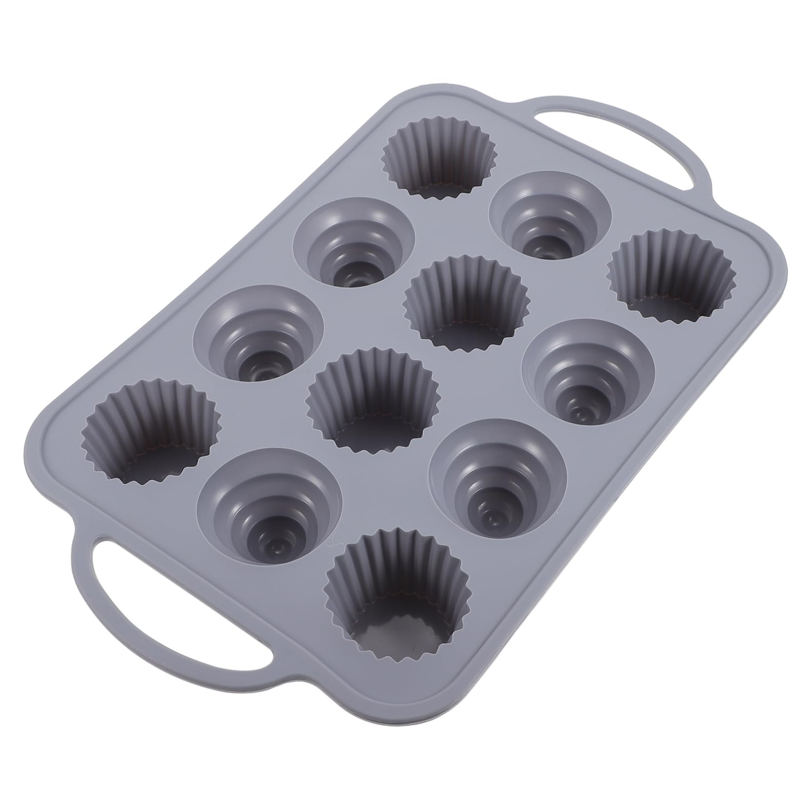 LABRIMP Stampo per Torta in Silicone a 12 Cavità Manico Antiscivolo