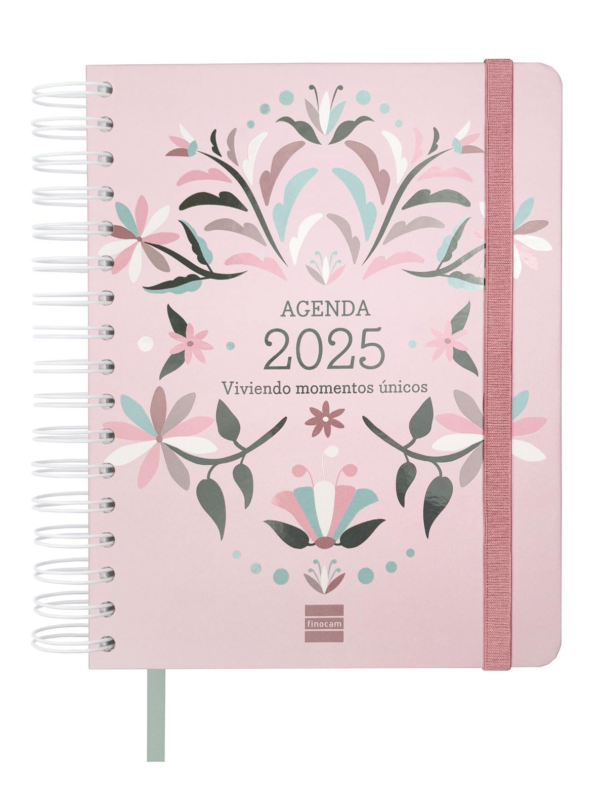 Finocam - Agenda Vitae 16 Meses 2024 2025 Semana Vista Horizontal Septiembre 2024 - Diciembre 2025 (16 meses) Rosa Español
