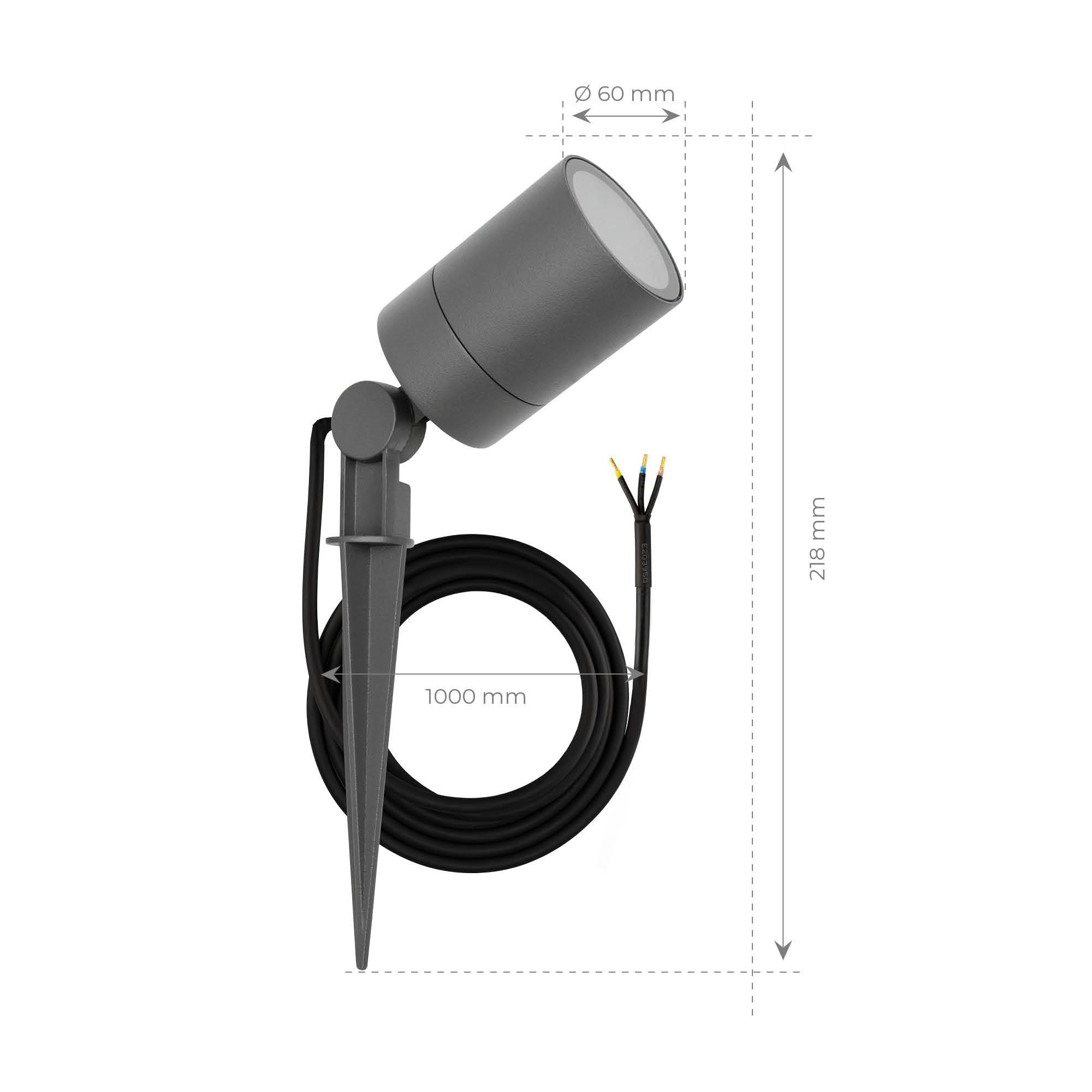 Ledvion 6er Set Gartenstrahler mit Erdspieß IP65 GU10 3W ohne Leuchtmittel | Fuer Garten Terrasse Einfahrt Wege Beete und dekorative Aussenbeleuchtung