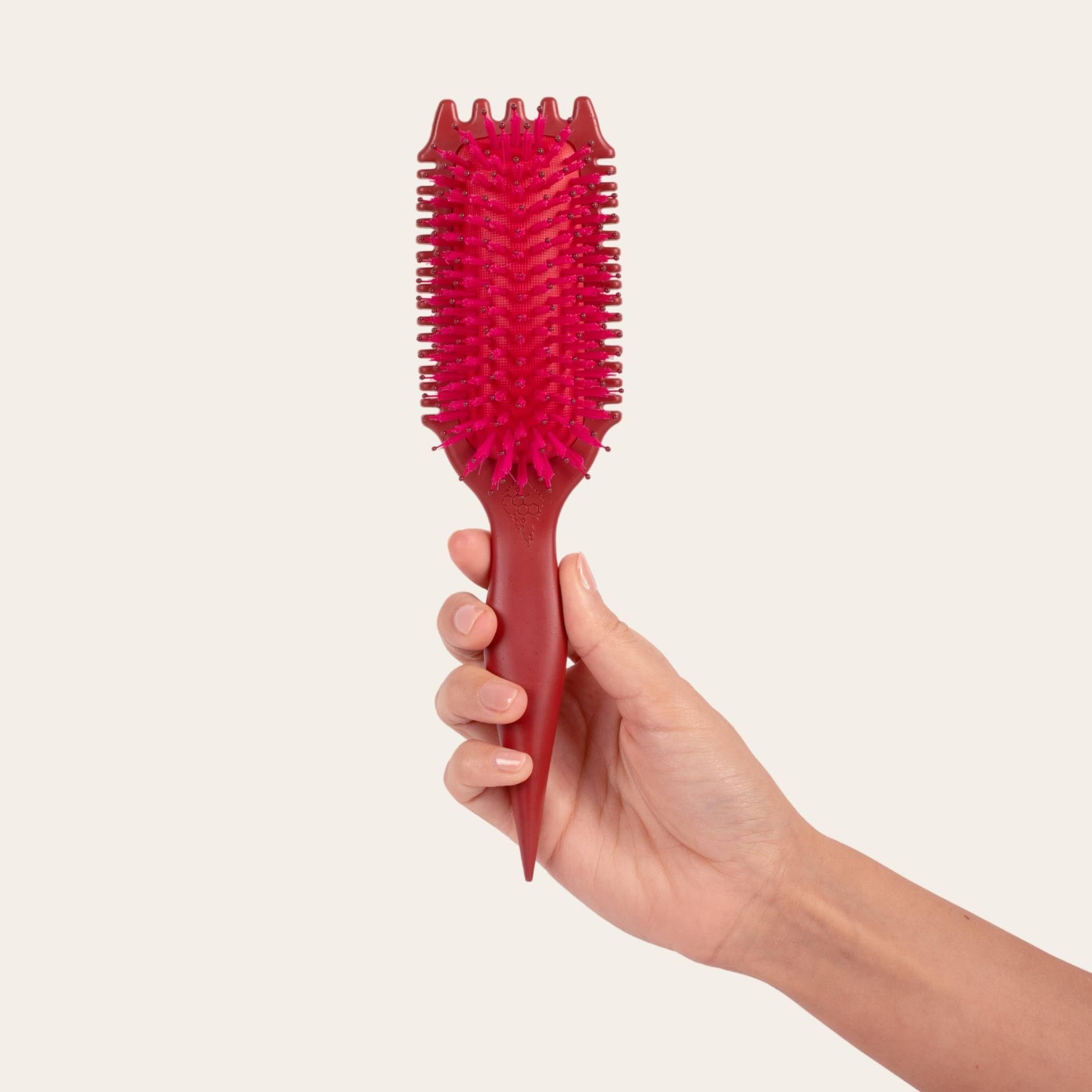 Bounce Curl Volume EdgeLift Brush - Spazzola per capelli ricci per volume e definizione delle radici, rubino