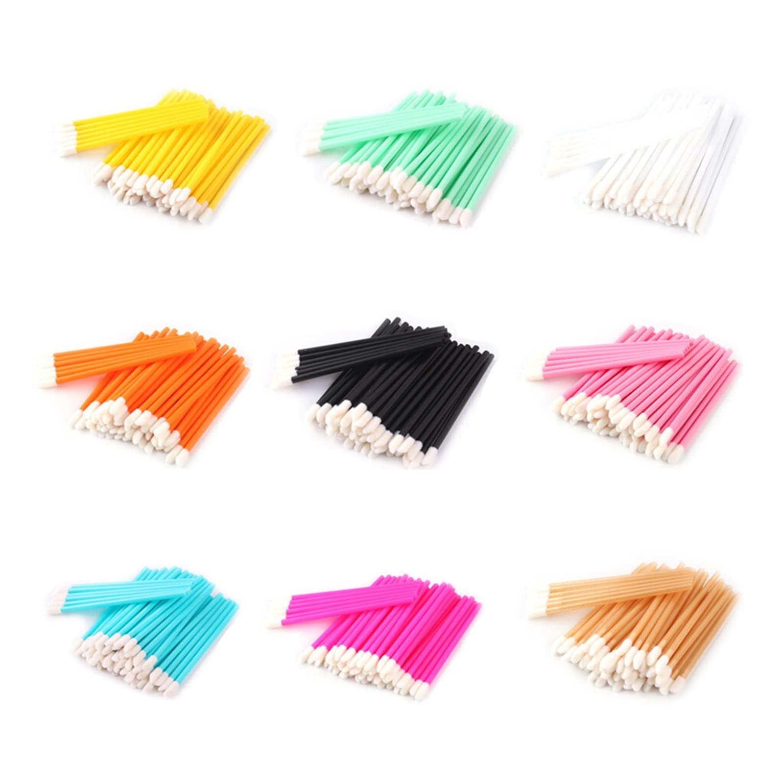 ANNAFRIS Pennelli Labbra Monouso 50pz Applicatore Ombretto Rossetto Lucidalabbra Scovolini Mascara Pulitore Extension Ciglia Strumento Cosmetico Per - Foto 7