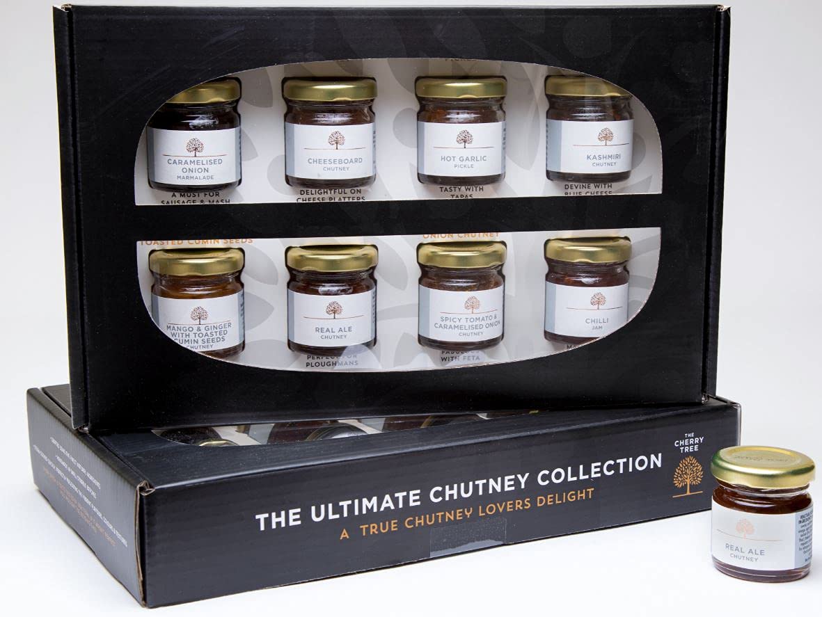 The Cherry Tree | Ultimate Chutney Collection | 8 x 40g Mini Jar Gift Box