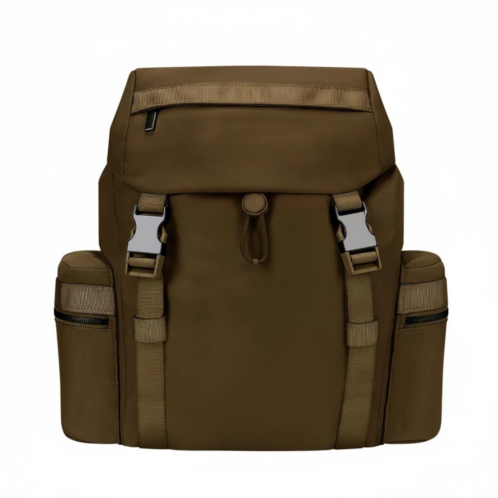 Zaino Multi Tasca Rete Traspirante Zaino da Trekking Leggero Copertura Antipioggia per Viaggio, Escursionismo, Marrone, Marrone Giallastro