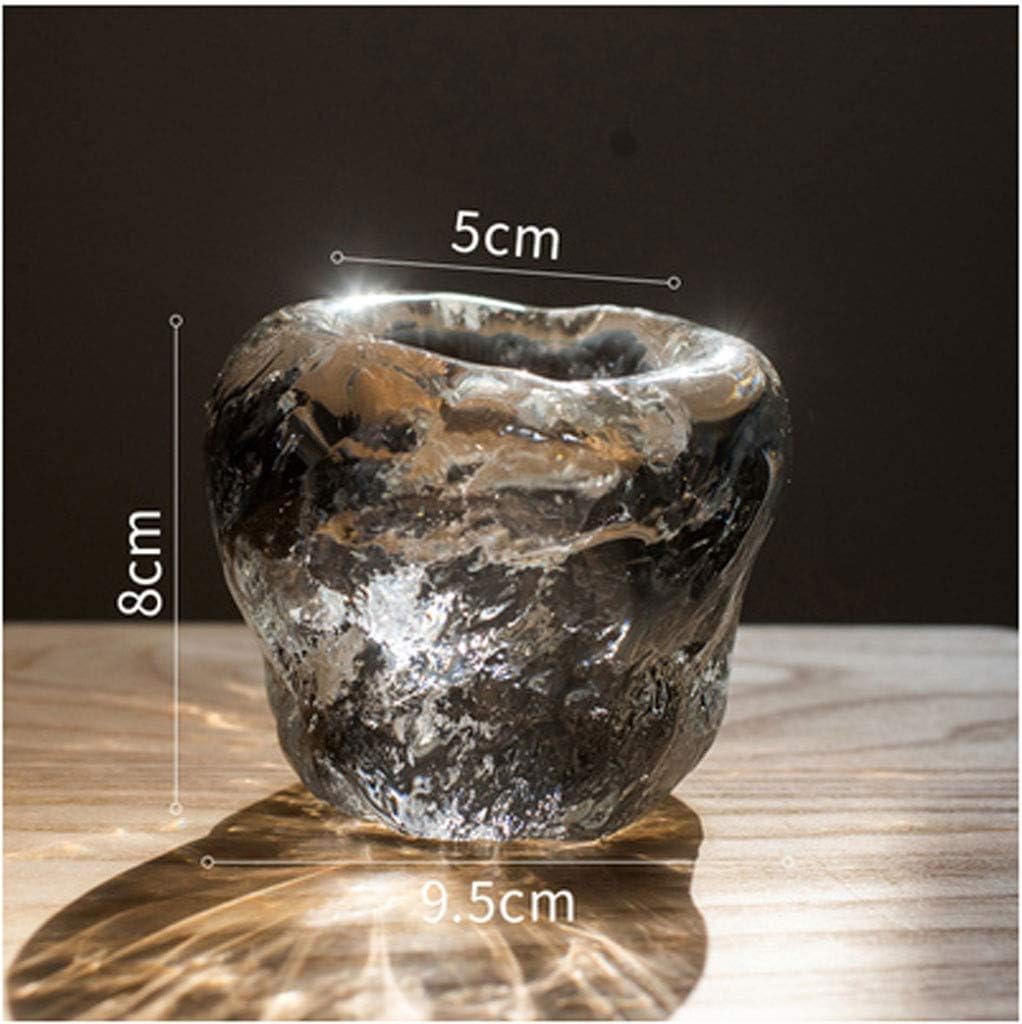 Crystal Ice Hole Candle Cup Lamp Candle Holder Home Decoration Table Decoration Glass Romantic Candle Light Dinner