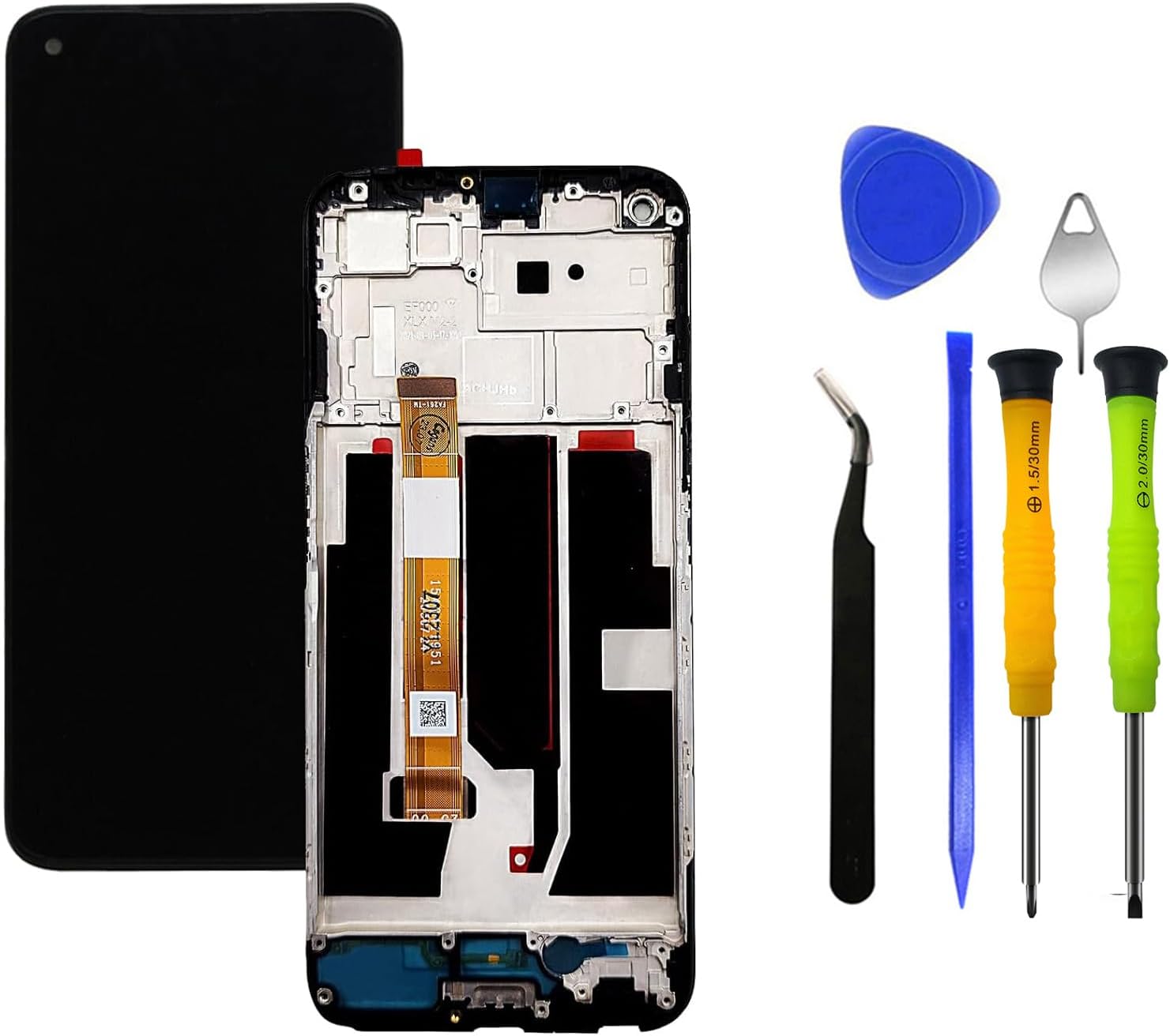 LCD Display Touch Screen with Housing Cover Replacement for OnePlus Nord N200 5G