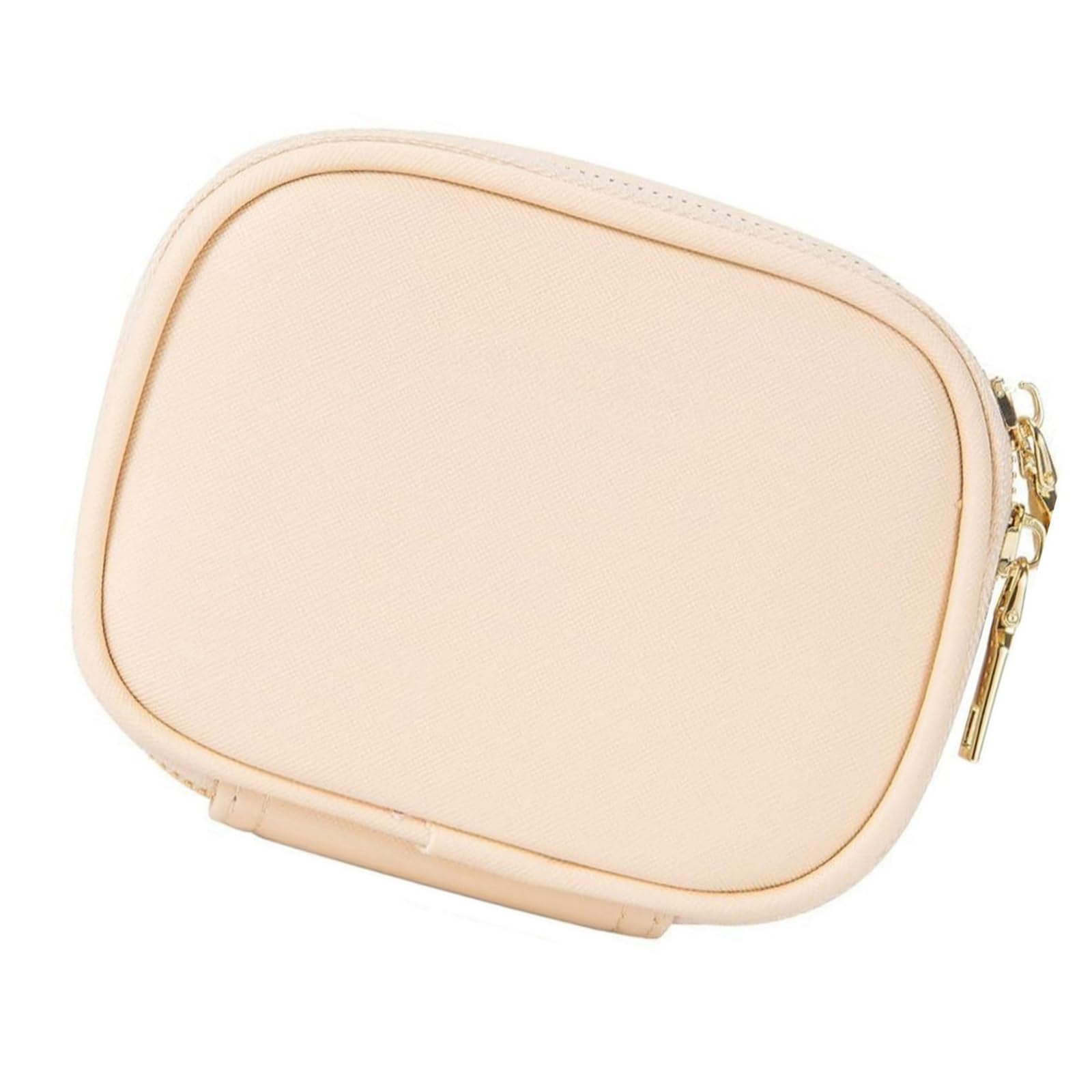 Beauty case con LED Mirrour, trousse per cosmetici in pelle, mini borse da toeletta, Nude, Bellezza di massa