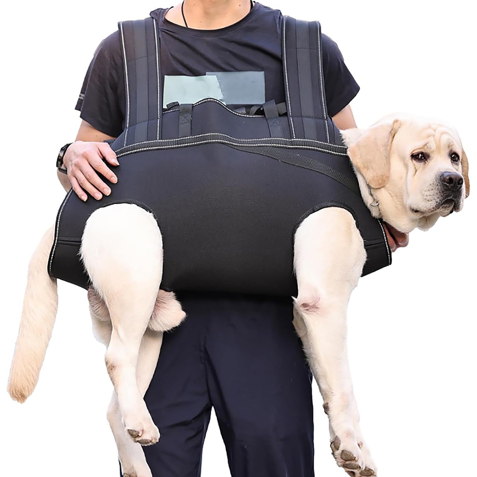 Imbracatura Riflettente per Sollevamento Cani per Cani di Taglia Grande, Imbracatura di Supporto Regolabile per Tutto Il Corpo con Maniglia, Supporto per Gambe per Animali Domestici(3XL)