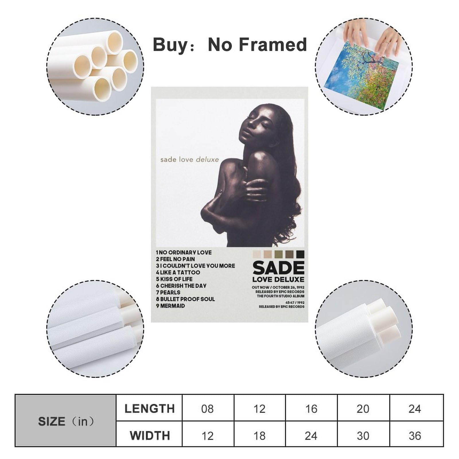 Sade - Love Deluxe | Album Cover Poster - Sunny Designs Posters