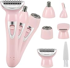 Bikini Trimmer Women, 5 in 1 Rechargeable Pubic Hair Trimmer for Women,Lady Bikini Shaver