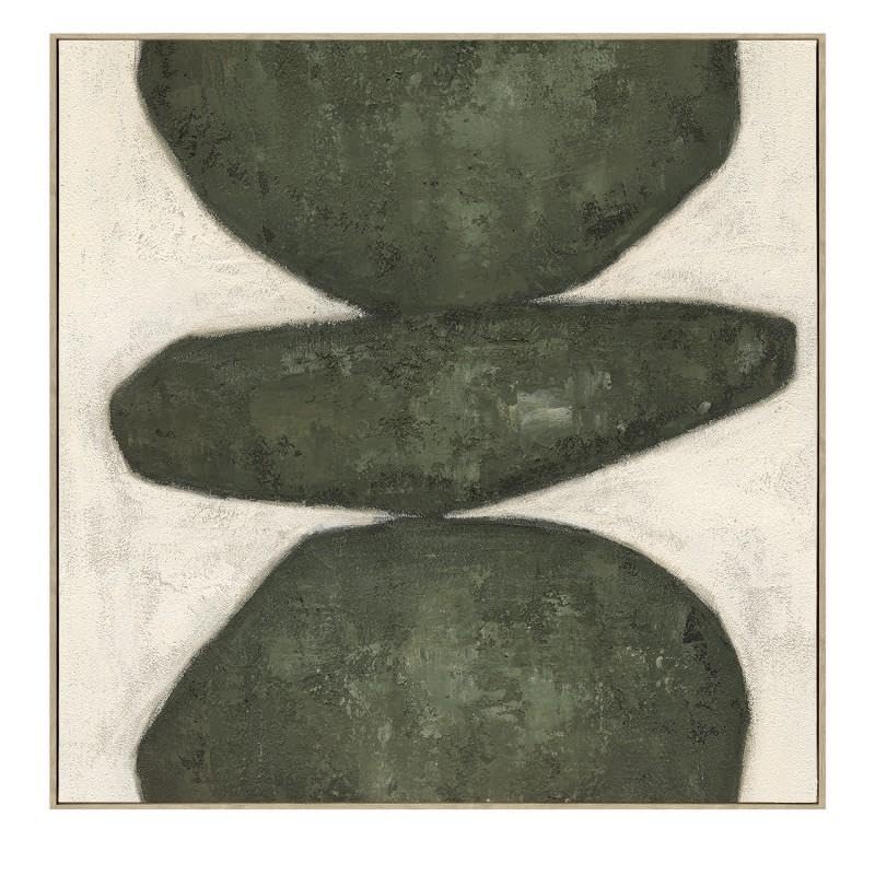 Tableau abstrait noir et blanc DRW pour sublimer votre salon moderne