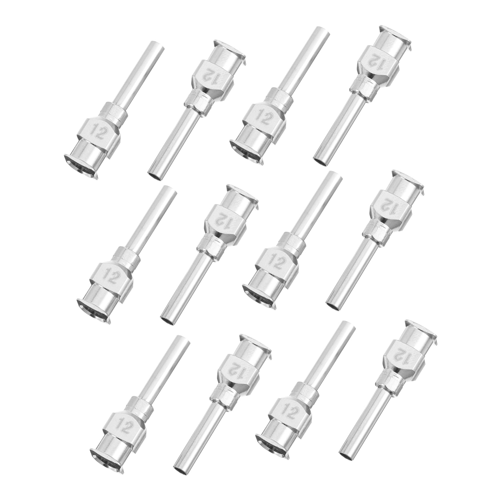 FUNOMOCYA Practical Unbending Stainless Steel Dispenser Needle 12pcs/Box Precision and Tip for Diverse Applications