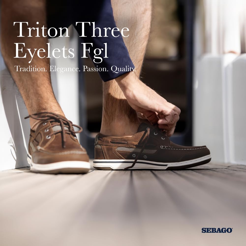 Sebago Triton Three Eye FGL, Scarpe da Barca Uomo