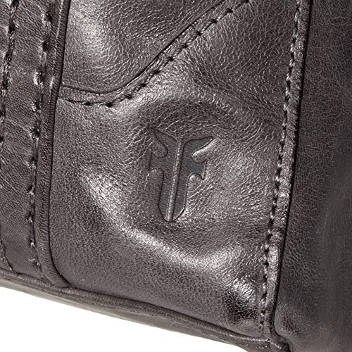 Frye womens Melissa Leather Handbag Tote Bag, Carbon, One Size US