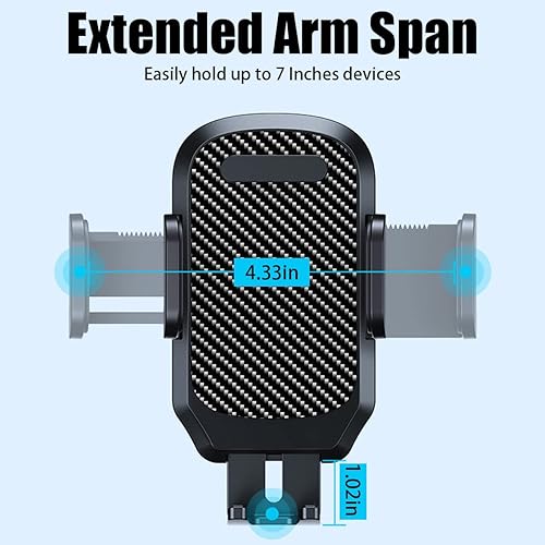 Miniatura 2 de BESULEN Soporte de teléfono para ventilación de automóvil, soporte universal para teléfono para ventilación de aire, soporte antideslizante de fácil