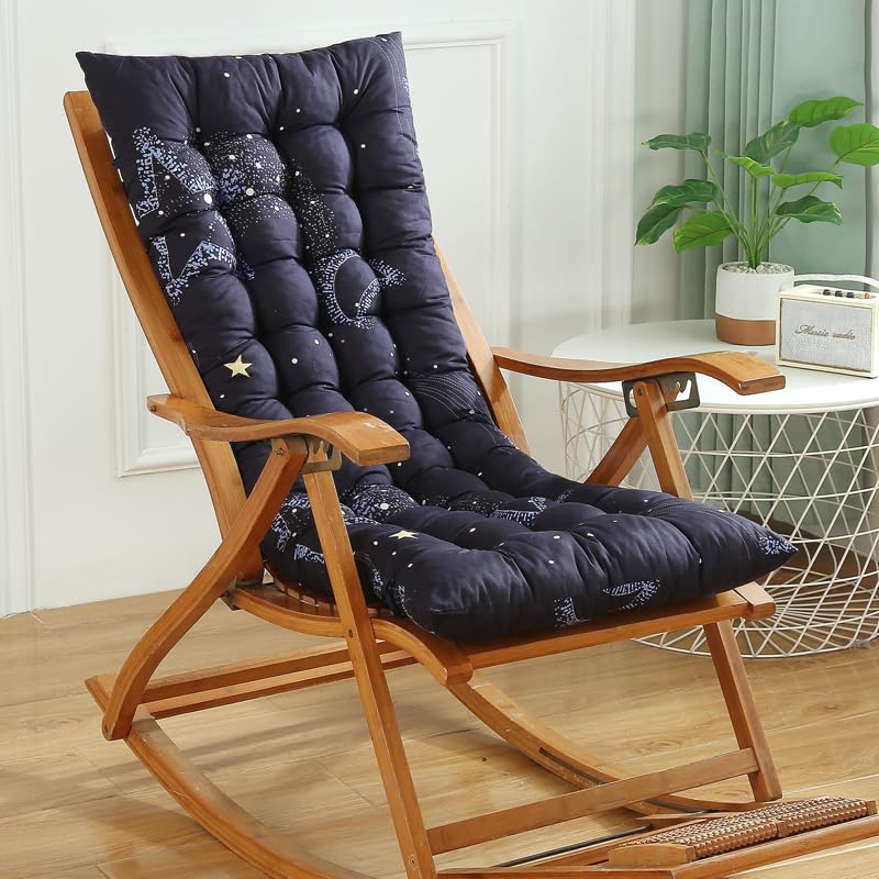High-Back Garden Chair Cushions 120x50, 8cm Thick High-Back Cushions with Ties, Low-Back Outdoor Chair Cushions, Seat Cushions for Garden Chairs, For Sofas, Cars,Style 5