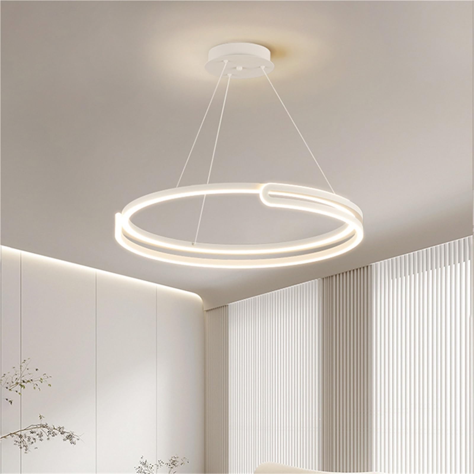 LXMQEF Lampadario Moderno a LED Rotondo Lampada da soffitto dimmerabile per Sala da Pranzo, Soggiorno, Camera da Letto, apparecchi di Illuminazione per la casa, Isola