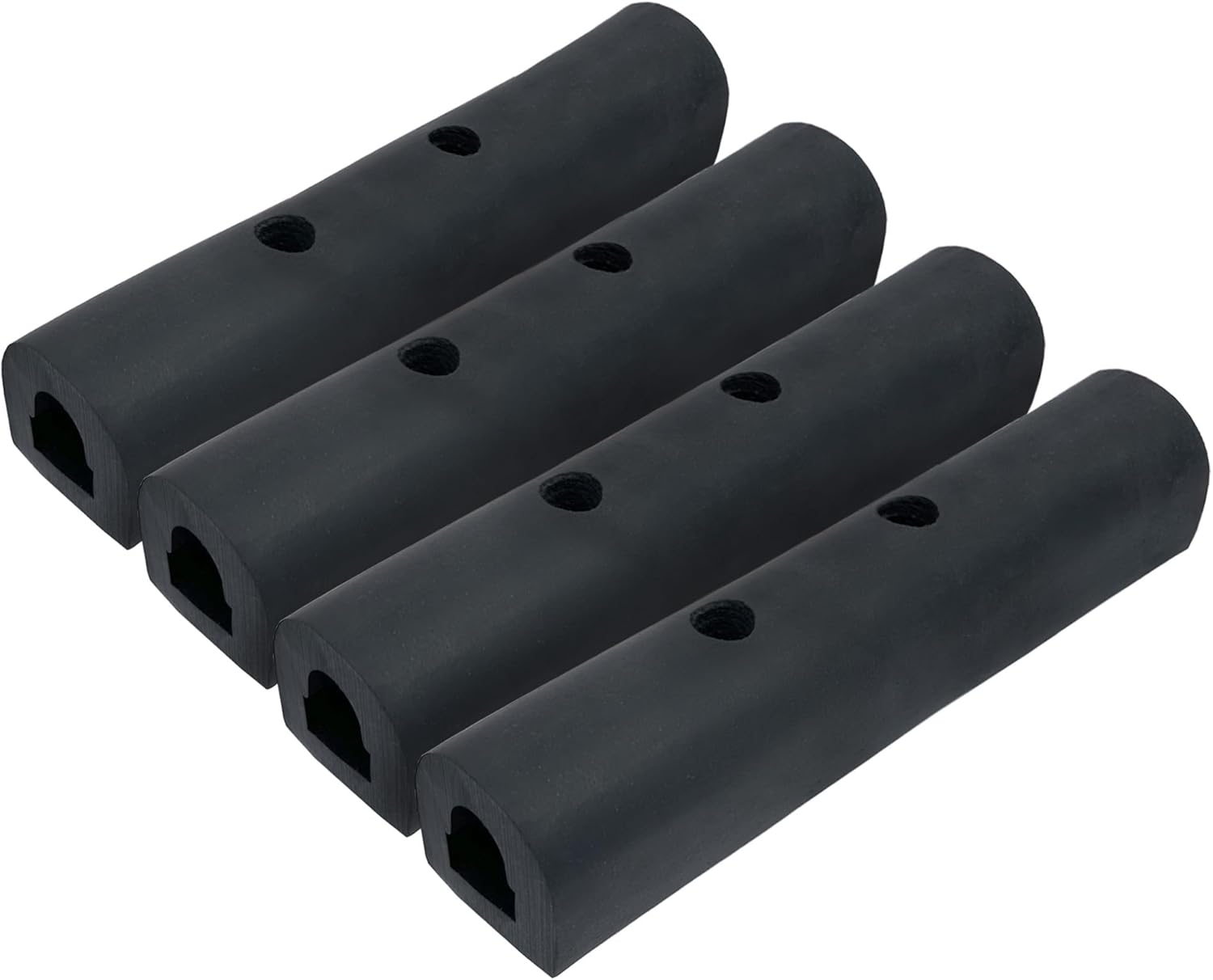 Rubber Bumper Strip, Universal 10" x 2" x 2" inch - Protection Guard for Delivery Van, Work Truck, Trailer, Loading Dock, Rear Fender (4 Pack)