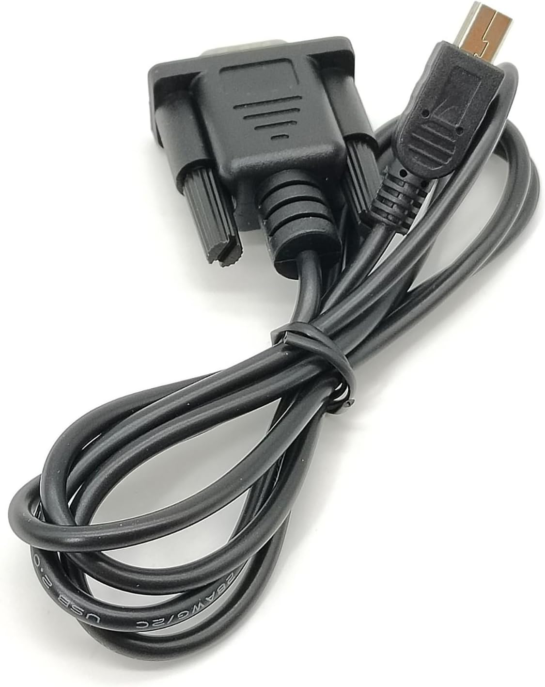 Mini USB to RS232 Serial Adapter RS232 DB9 Male Converter Cable 1Meter
