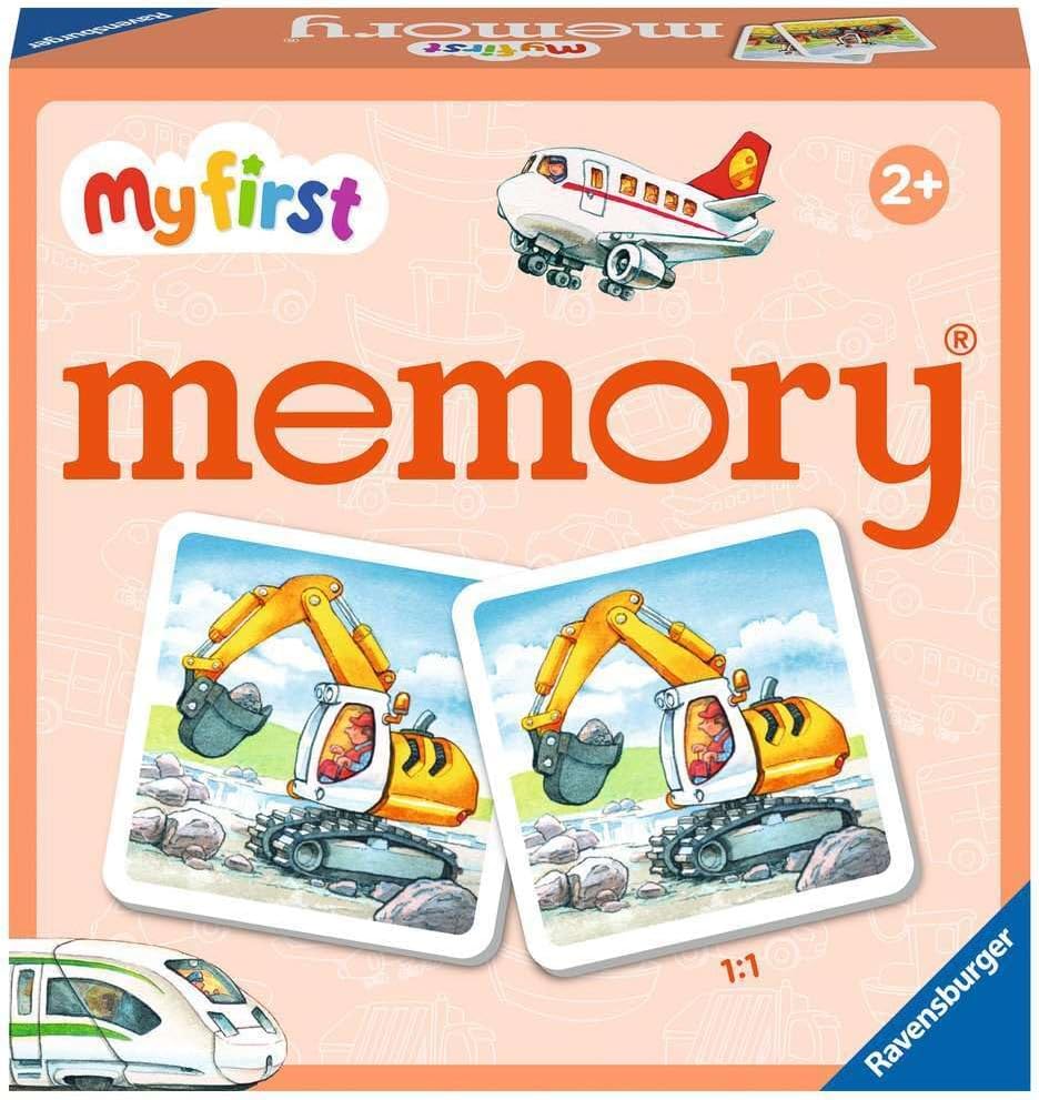 20878 - My First Memory® Vehicles, Memory and Search Game with Extra Large Picture Cards for Children from 2 Years