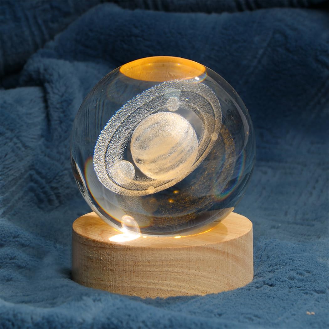 CUNQN Kristall Kugel 60mm Glas Kugel Glaskugel mit Ständer Kristallkugel Fotografie Kugel Astronomie Geschenk für Kinder Freunde Paar Geburtstag Festival