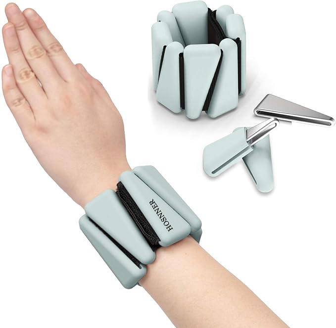 HOSNNER Wearable Women Wrist Weights Adjustable Silicone Bracelet