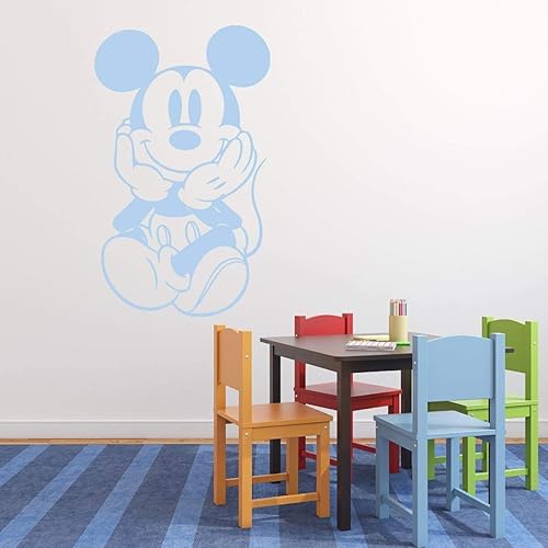 Miniatura 7 de Mickey Mouse Silhouette Vinyl Wall Decal For Kids Bedroom or Playroom - Themed Home Decor