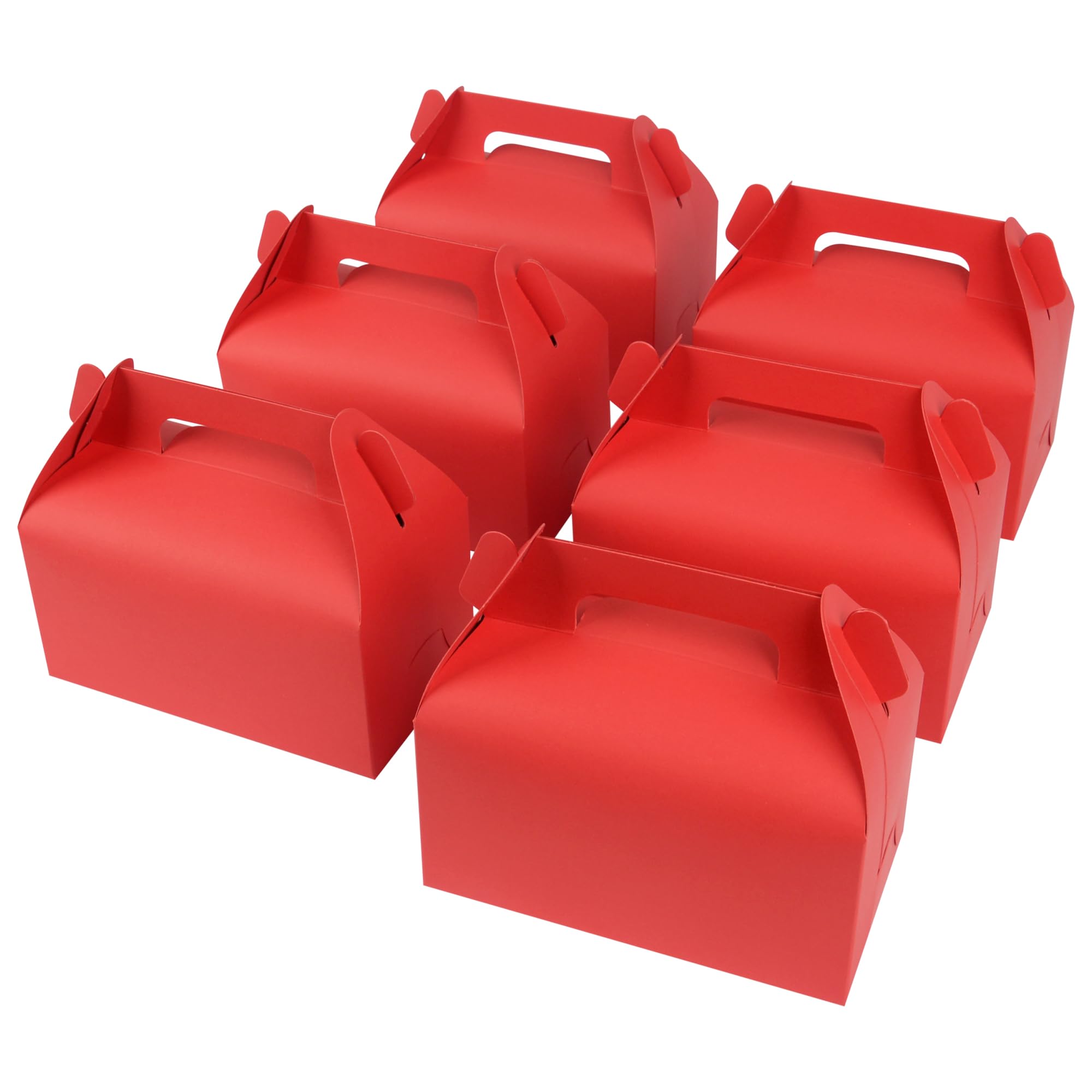 GXFCING Confezione da 30 Scatole Regalo Rosse con Coperchio, 16,3 x 9,3 x 8 cm, Scatola Cartone Regalo per Feste di Compleanno per Bambini, Matrimoni, Baby Shower, Natale