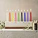 XYUT 100 Color Candles Bundle (10 Colours), Spell Chime Altar Candles Bulk for Witchcraft, Hoodoo, Voodoo, Rituals (One Pack)