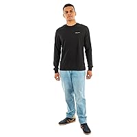 Tommy Jeans Uomo Maglietta a Maniche Lunghe Slim Chest Linear in Cotone