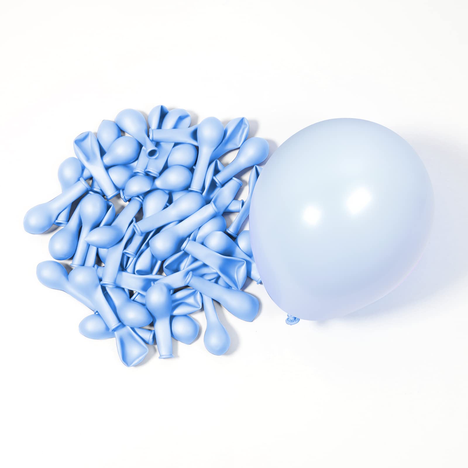 Light Blue Balloons 5 Inch 100 Pack, JOGAMS Pastel Blue Balloons Baby Blue Party Balloons for Birthday Party Baby Shower Gender Reveal Wedding