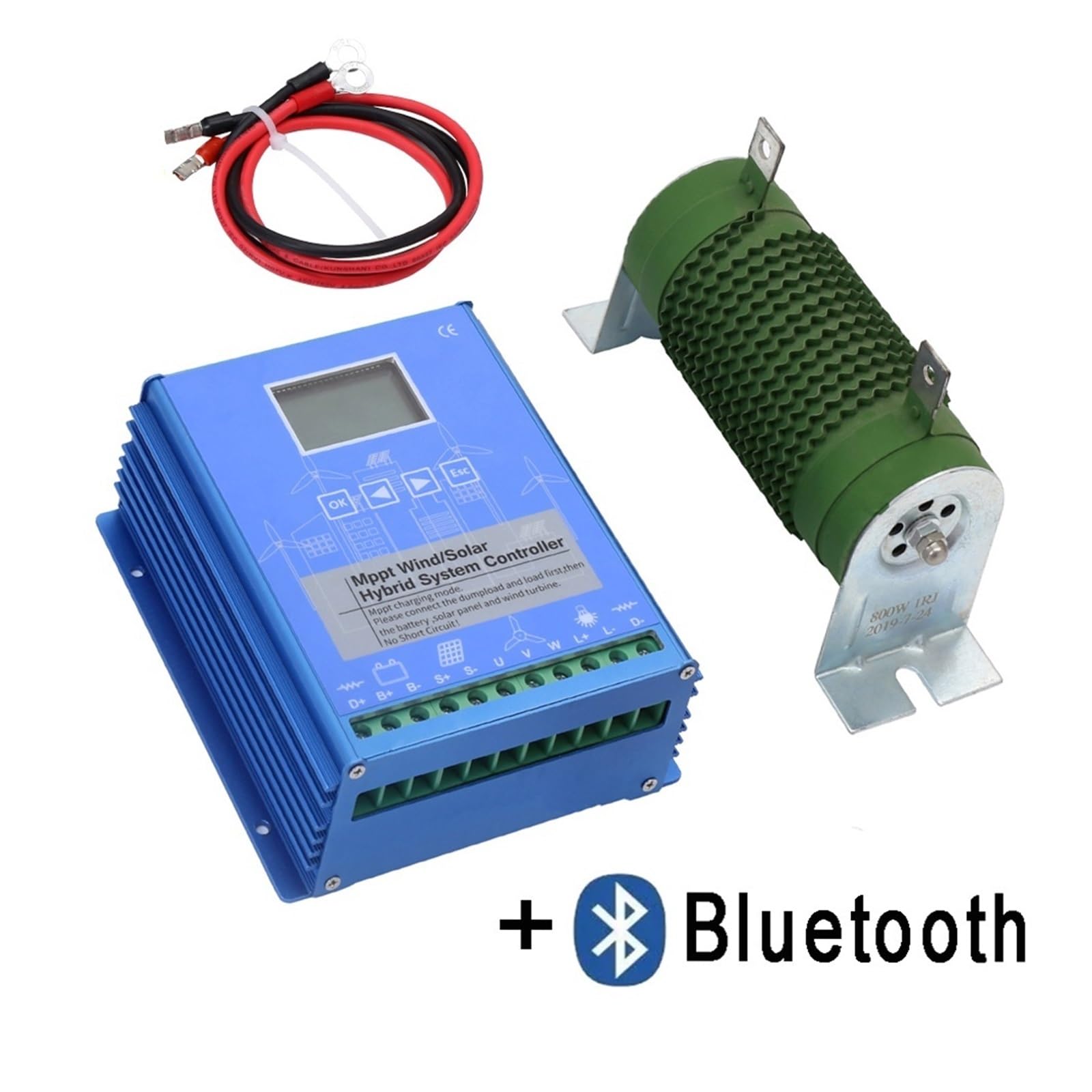 Regolatore di carica solare, Regolatore Di Carica Solare MPPT 5KW 10KW 15KW 20KW 5000W 12V 24V 48V Volt Ibrido For Batteria Eolica(Wind 5KW Solar 3KW,NO_48V)