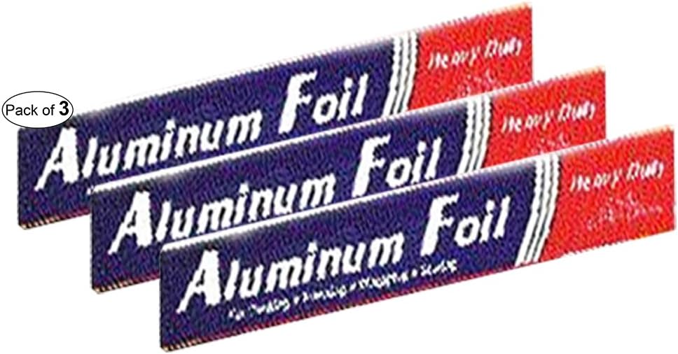 Amazon.com: Aluminum Foil Heavy Duty (25 Sq.Ft.) (Pack of 3) : Health