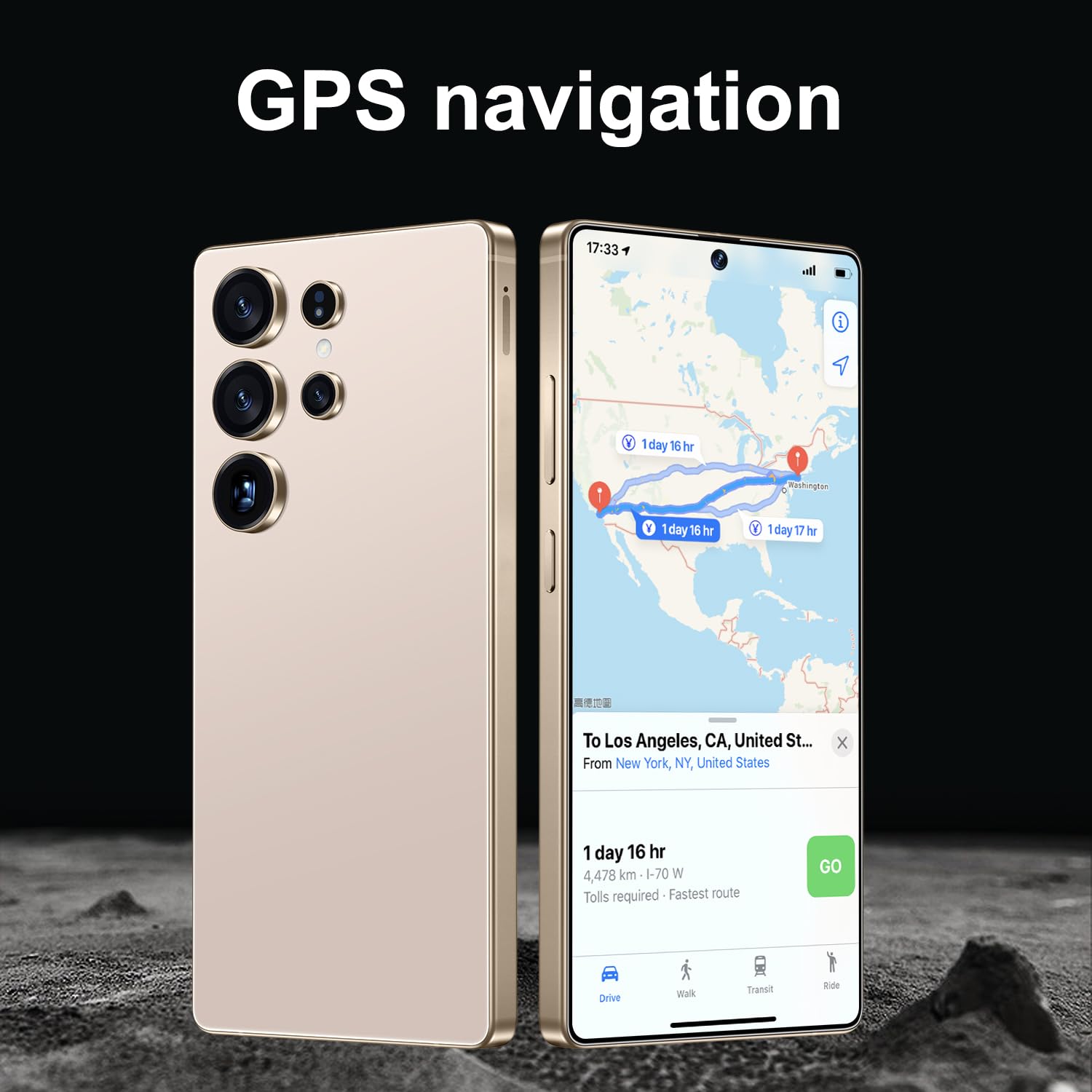 BXV I25 Ultra 16+512GB Smartphone - 7000mAh Battery, 6.99-inch Display, Built-in Pen, Android 14, Snapdragon 8 Gen3, 68MP+108MP Camera Outperform Competitors in Speed & Power (Desert Titanium)
