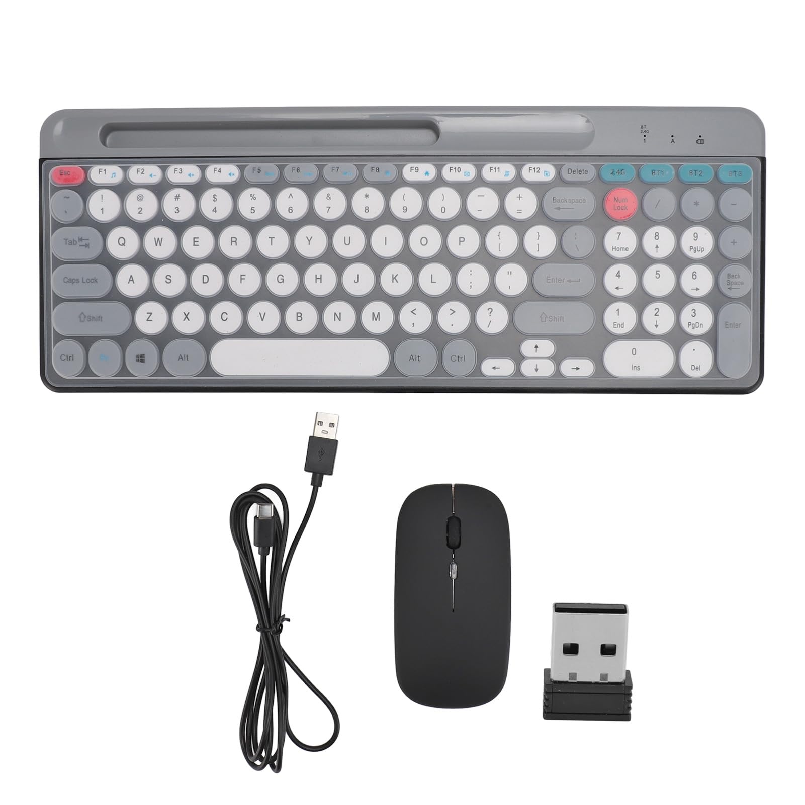 Tastiera e Mouse Wireless, Doppia Modalità, Layout 100 Tasti