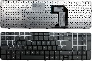 Power4Laptops Francuski Czarne ramki Czarny blyszczacy Wymiana klawiatury laptopa. kompatybilny z HP 699146-051