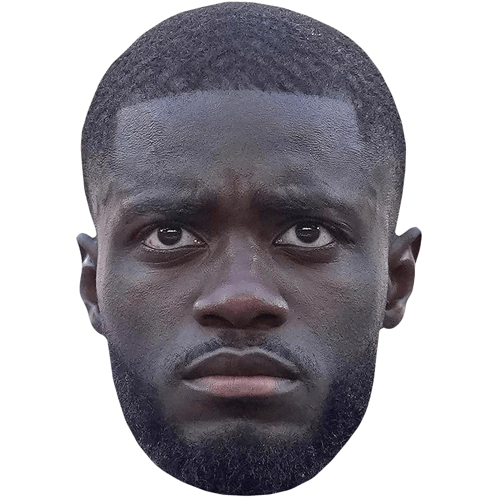 Dayot Upamecano (Serious) Big Head. Larger than life mask.