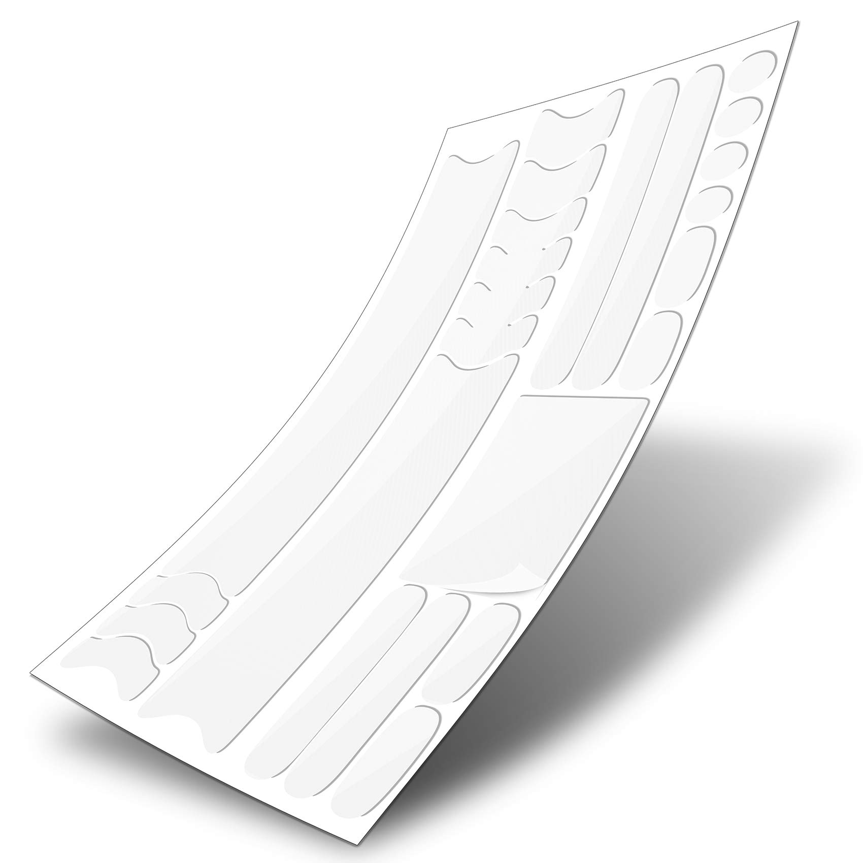 Lot de 21 films de protection de peinture transparents pour vélo