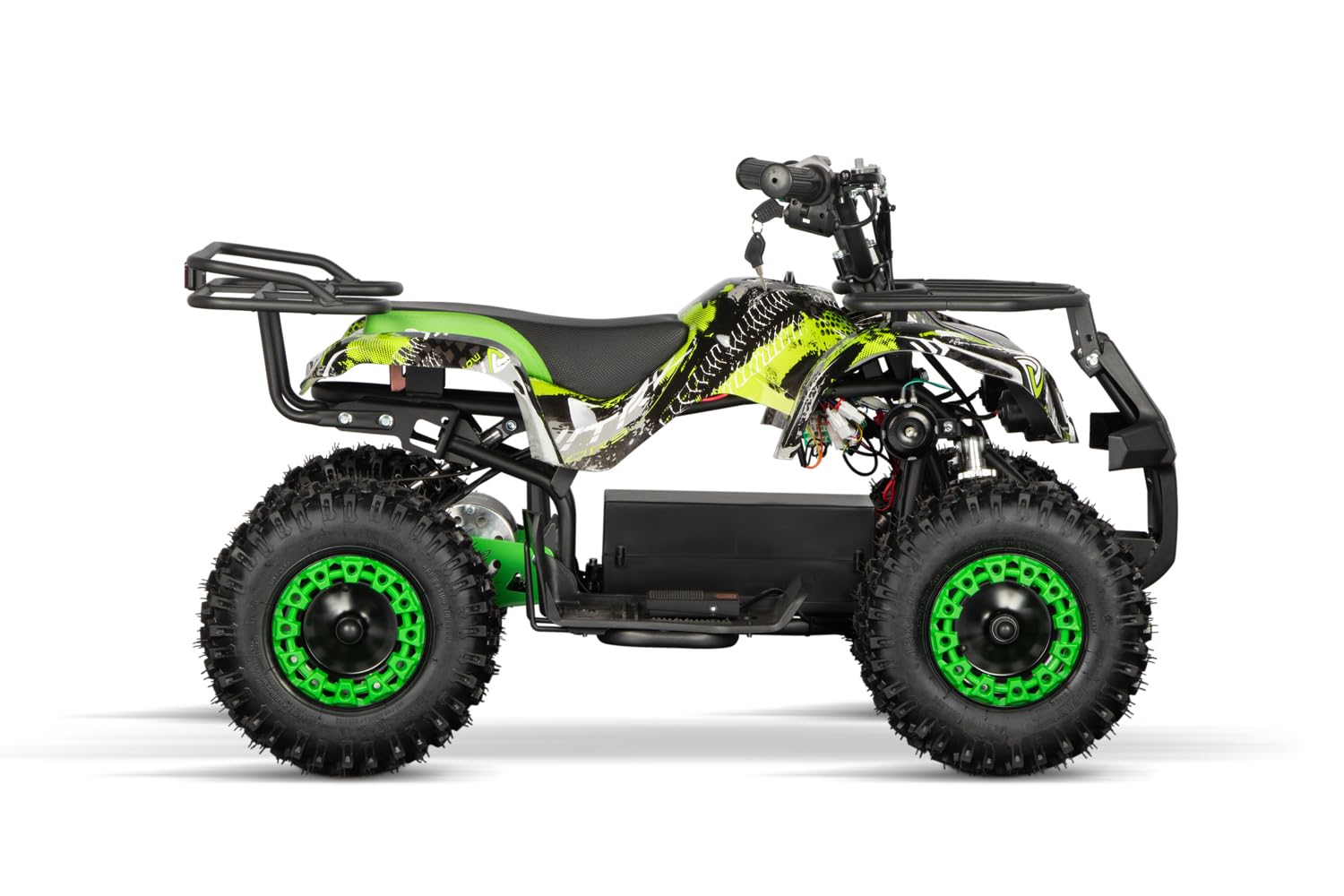 Torino Sport 1000W 36V 6 Zoll Eco Mini Kinderquad Snowy Profile Graffiti (Graffiti - Gelb)