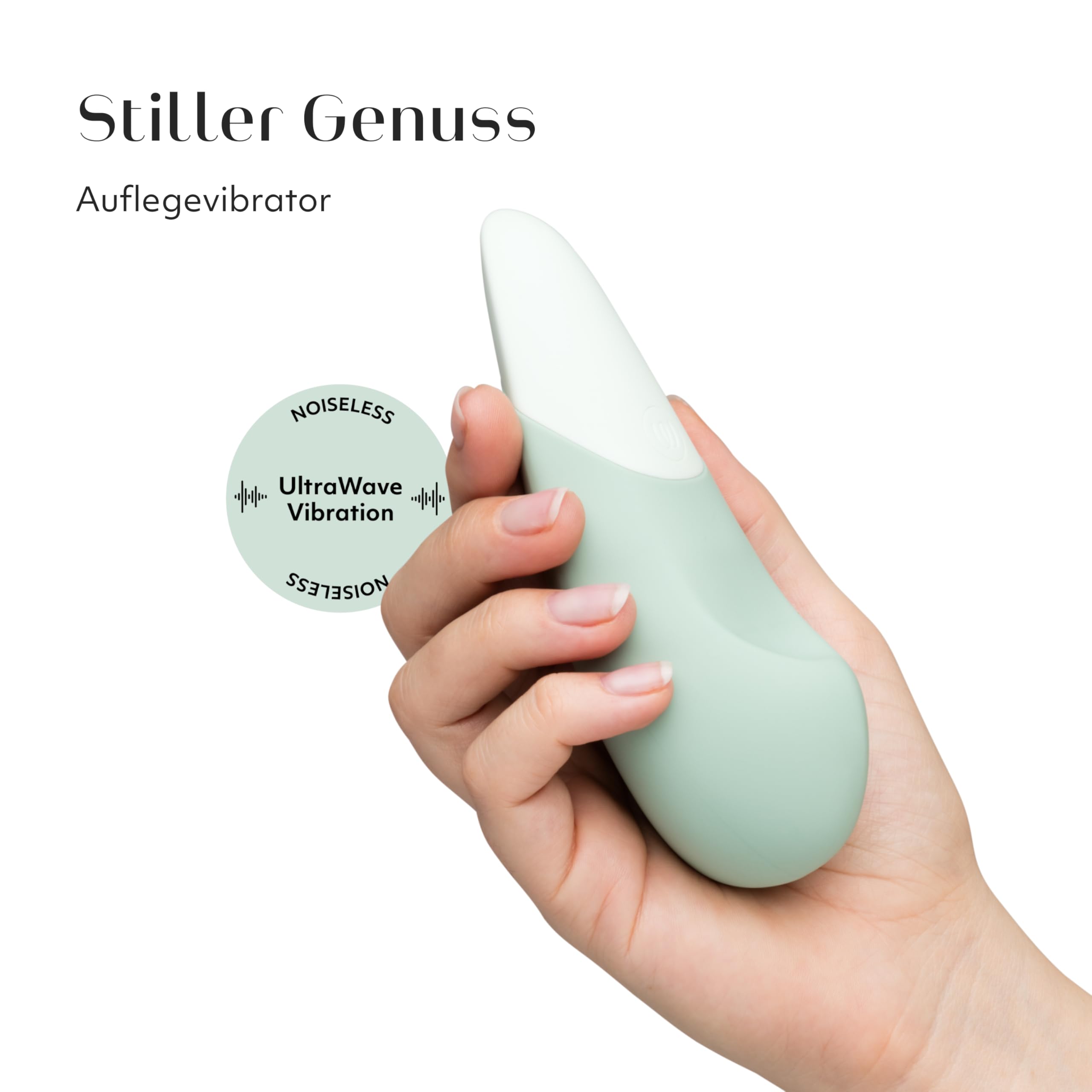 Womanizer Vibe - Auflegevibrator zur klitoralen Stimulation - Vibrierendes Sextoy für Erwachsene mit 10 Intensitätsstufen - Leises Sextoy für Fraue - Wasserdicht - Wiederaufladbar - Salbeigrün