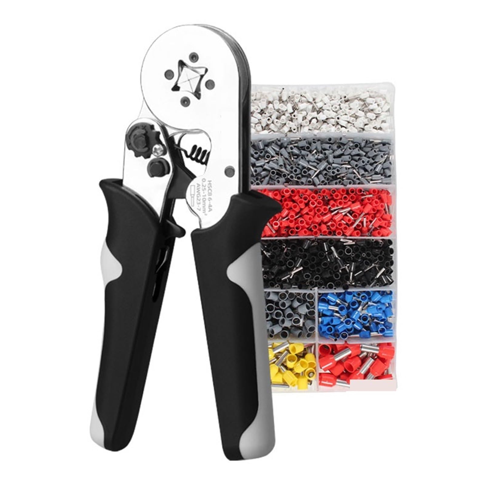 Pinze A Crimpare Utensili A Mano For Terminali Tubolari HSC8 6-4A Set Di For Crimpatura For Cavi Elettrici A Compressione Mini Crimpatura Di Precisione(HSC8 6-4A 1800tube)