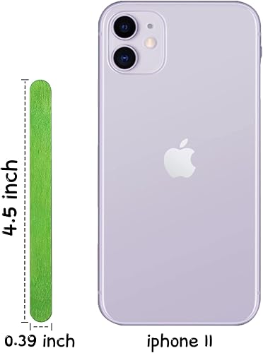 Miniatura 2 de WISYOK 120 palitos de paleta de colores de alta calidad para manualidades, palos de madera de colores de 4.5 pulgadas, palitos de helado, palitos de