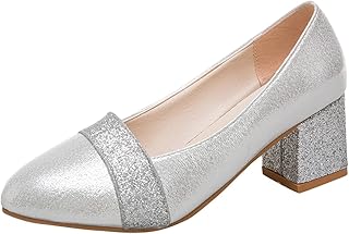 URIBAKY - Scarpe da donna con tacco alto e punta a punta, stile casual, casual, scarpe da corsa, scarpe da passeggio, scarpe da corsa, scarpe da camminata, scarpe da corsa
